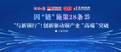 “與新銅行”！創(chuàng)新驅(qū)動(dòng)銅產(chǎn)業(yè)“高端”突破丨因“鏈”施策28條?